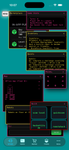 game play screen shot for the iphone