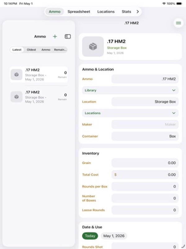 AmmoDB:Ballistics,Twist,Recoil App Store ipad screenshot 1