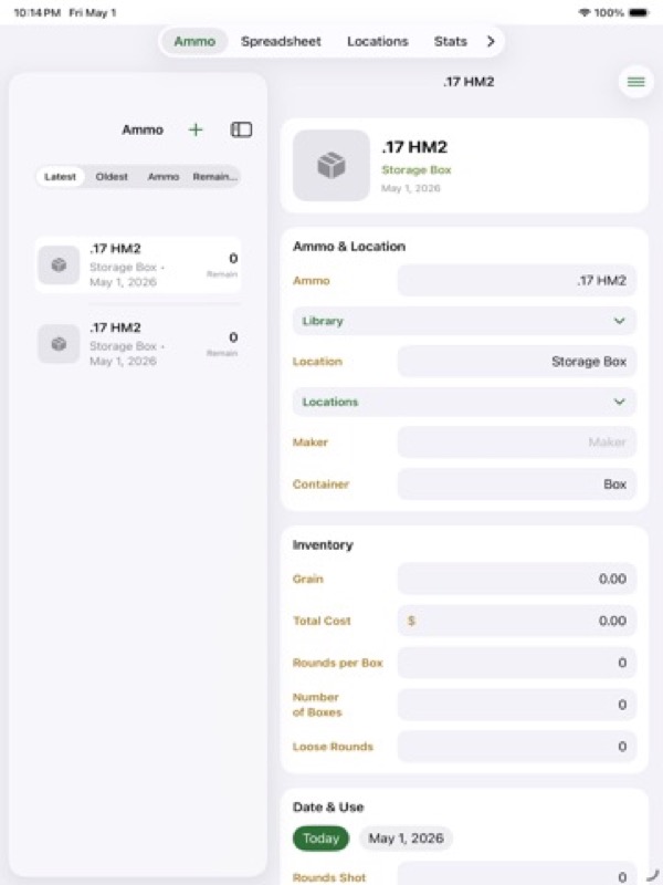AmmoDB:Ballistics,Twist,Recoil App Store ipad screenshot 1