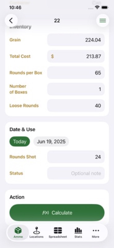 AmmoDB:Ballistics,Twist,Recoil App Store iphone screenshot 1