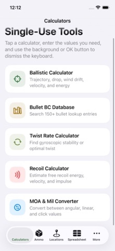 AmmoDB:Ballistics,Twist,Recoil App Store iphone screenshot 2