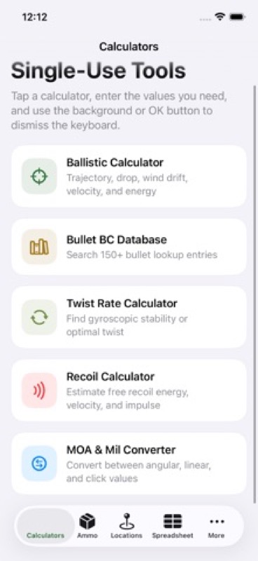 AmmoDB:Ballistics,Twist,Recoil App Store iphone screenshot 2