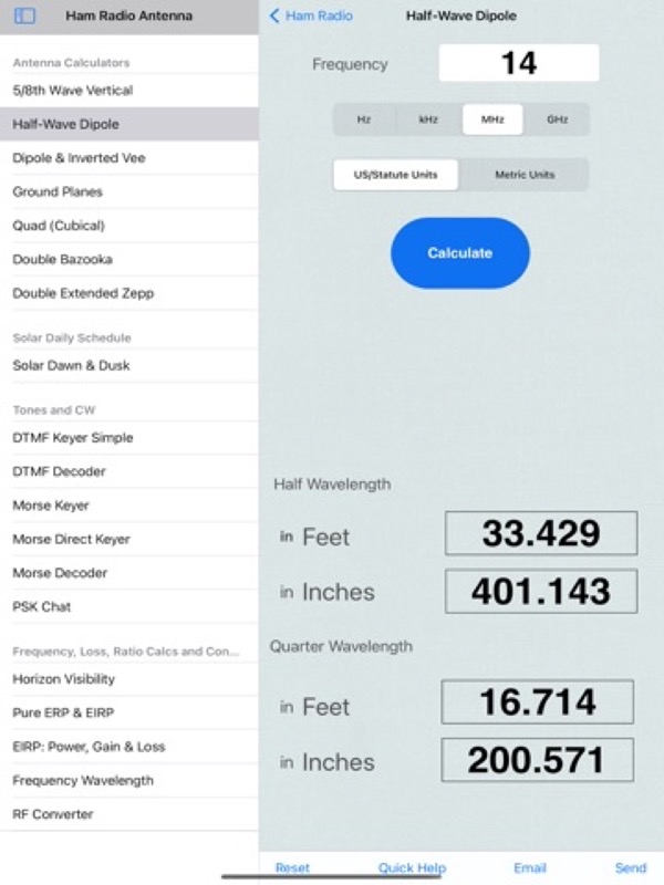 Antenna, CW, Morse, DTMF tools App Store ipad screenshot 2