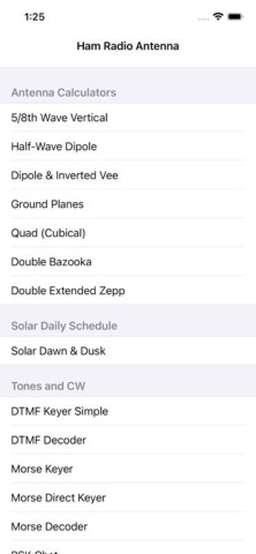 Antenna, CW, Morse, DTMF tools App Store iphone screenshot 1