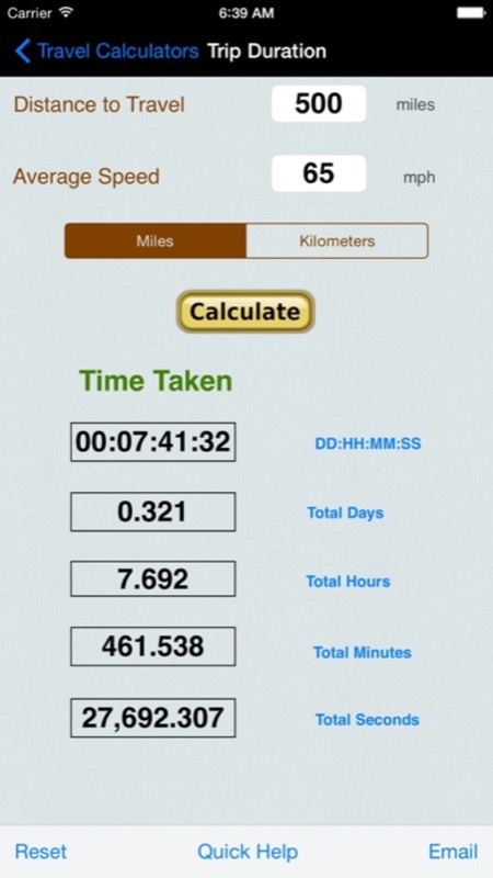 Automobile Trip Calculators App Store iphone screenshot 2
