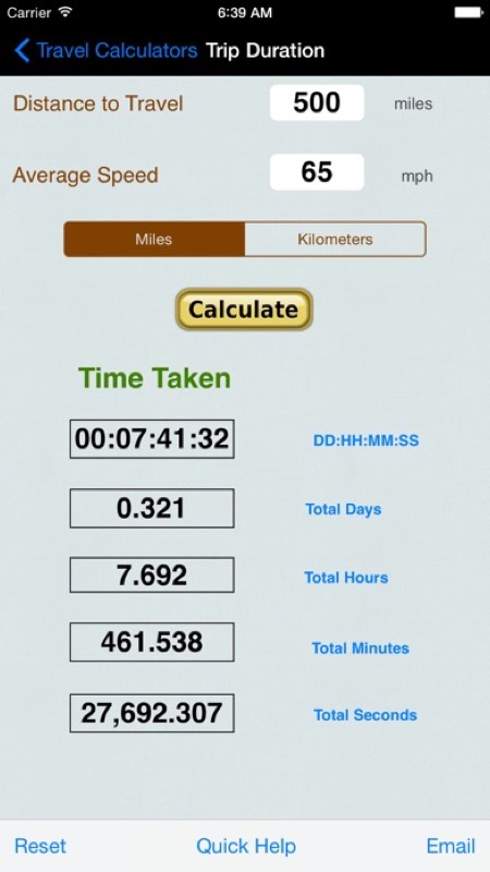 Automobile Trip Calculators App Store iphone screenshot 2
