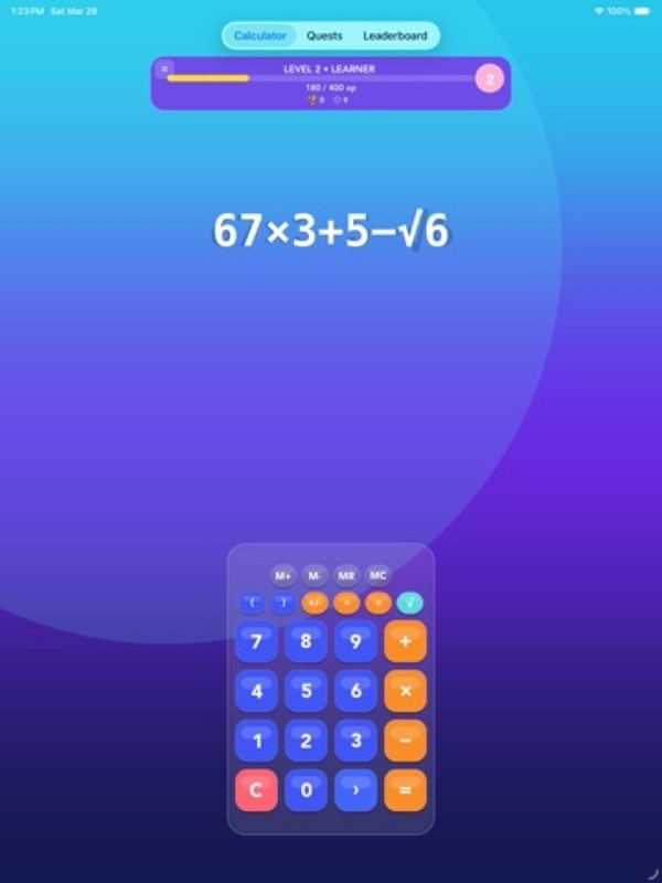 Calculator Quests & Fun App Store ipad screenshot 1