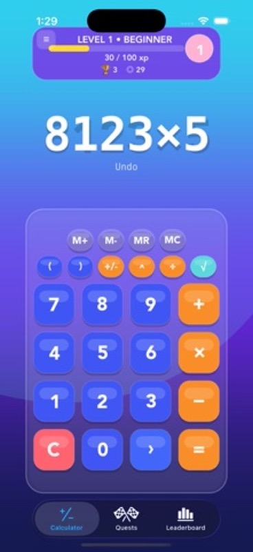 Calculator Quests & Fun App Store iphone screenshot 1