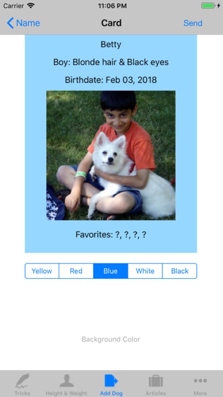 Dog Diary for Tracking Pets App Store iphone screenshot 1