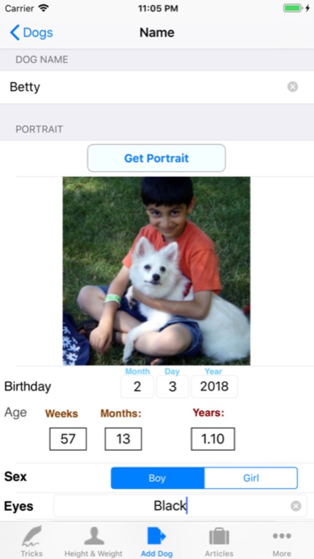 Dog Diary for Tracking Pets App Store iphone screenshot 2