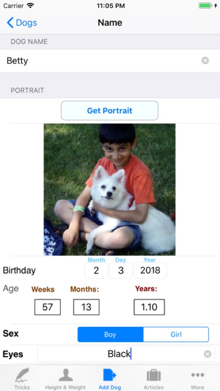 Dog Diary for Tracking Pets App Store iphone screenshot 2