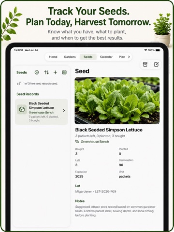 Gardening Pro: Garden Planner App Store ipad screenshot 2