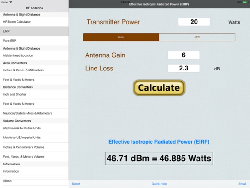 HF Beam Antenna Calculator App Store ipad screenshot 2