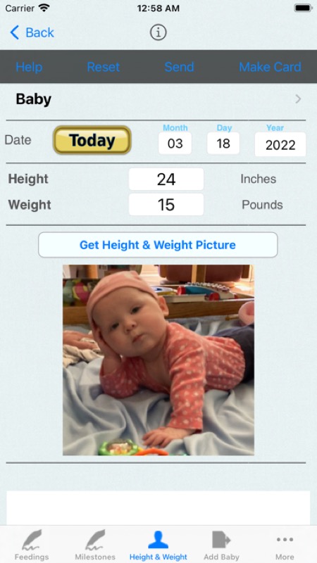 Infant Baby Bottle Feeding App Store iphone screenshot 2