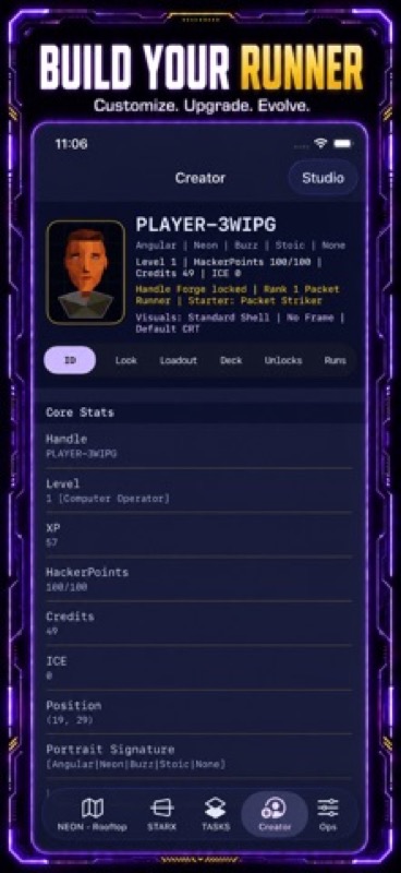 NEONNET: Cyberdeck Roguelite App Store iphone screenshot 3