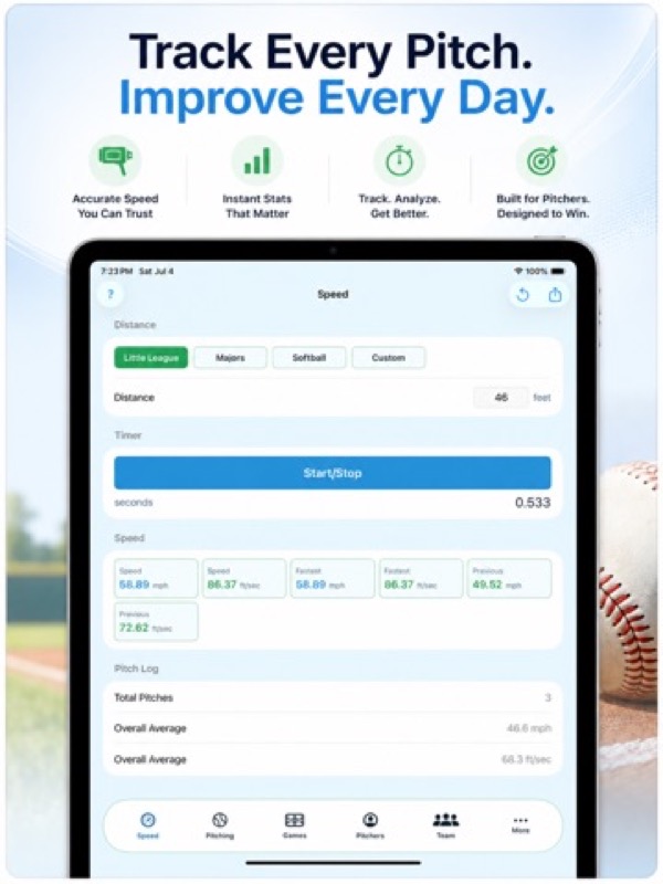 Pitching Stats Tracker & Radar App Store ipad screenshot 2