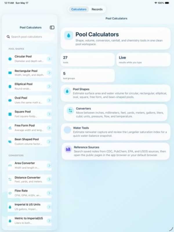 Pool Service Log & Calculator App Store ipad screenshot 2