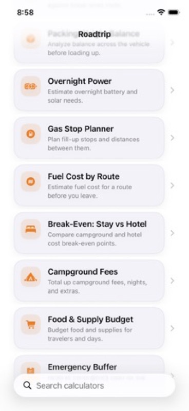 Roadtrip: Fuel & Trip Planner App Store iphone screenshot 2
