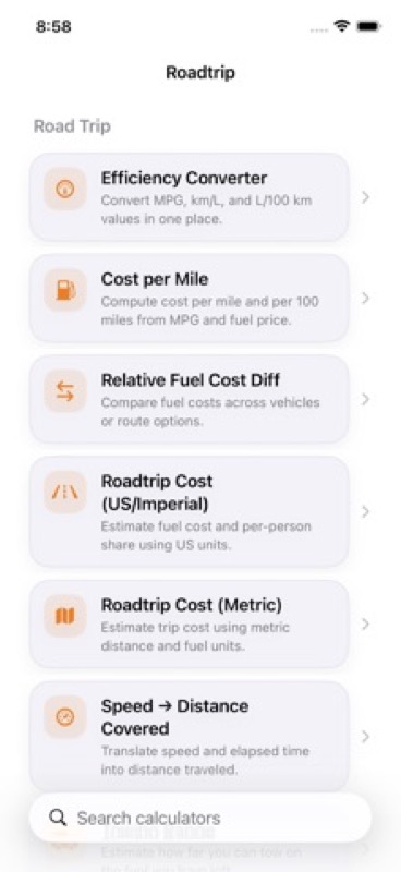 Roadtrip: Fuel & Trip Planner App Store iphone screenshot 3