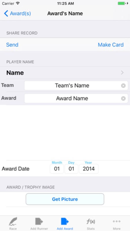 Running Logbook: Races & Meets App Store iphone screenshot 2