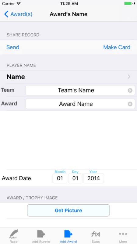 Running Logbook: Races & Meets App Store iphone screenshot 2