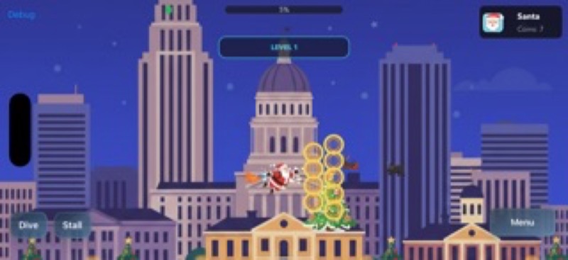 Santa Rocket Joyride App Store iphone screenshot 1