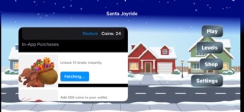 Santa Rocket Joyride App Store iphone screenshot 2