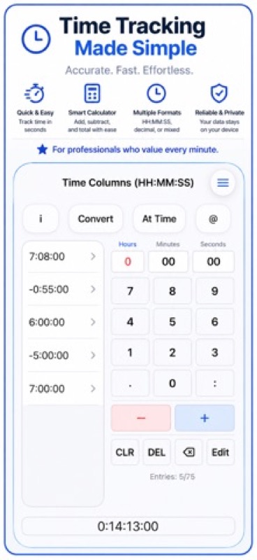 Time & Date Calculator ++ App Store iphone screenshot 1