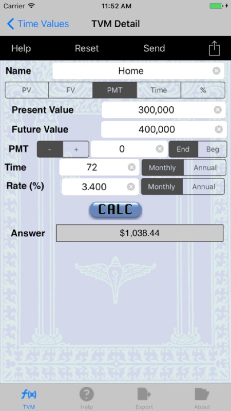 TVM:Financial Planning Toolkit App Store iphone screenshot 1
