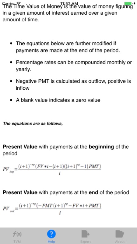 TVM:Financial Planning Toolkit App Store iphone screenshot 2