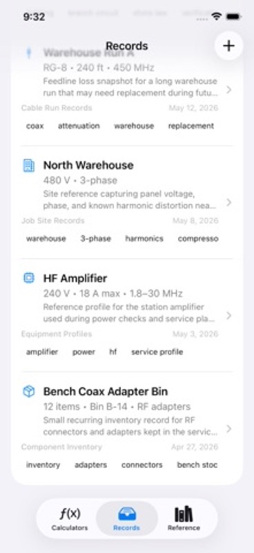 Electrician RF Power Toolkit App Store iphone screenshot 1