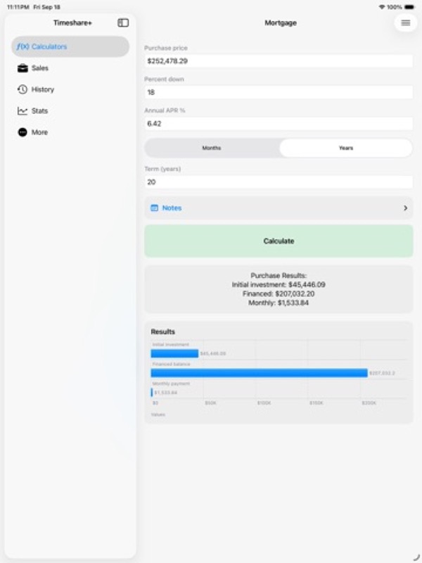 Timeshare+: Points & Costs App Store ipad screenshot 2