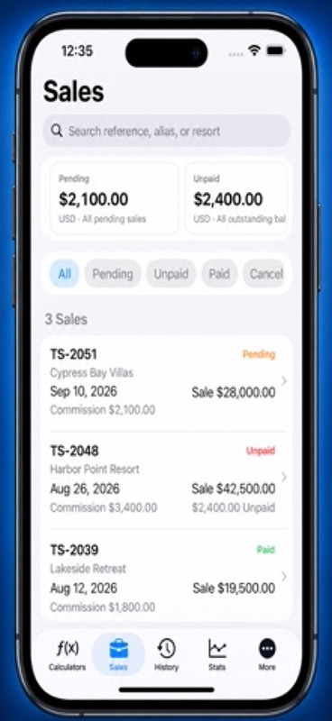 Timeshare+: Points & Costs App Store iphone screenshot 1