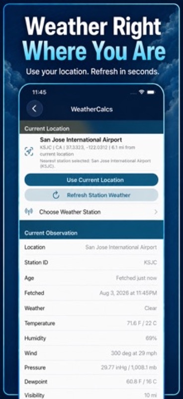 Weather Station Calc & Toolkit App Store iphone screenshot 2