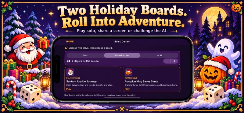 Santa Joyride Holly Halloween App Store iphone screenshot 1